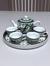 VINTAGE HAND PAINTED MINIATURE DRAGON DESIGN TEA SET