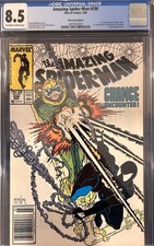 AMAZING SPIDER-MAN #298 CGC 8.5 NEWSSTAND EDITION MCFARLANE CUSTOM VENOM LABEL