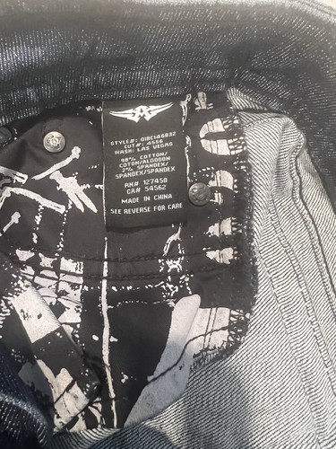 VTG Jeans by Affliction Y2K Womens 28 Bootcut Wing Embroidered - Picture 11 of 14