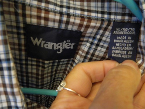 Wrangler White Pearl Snap Western Langarm kariertes Hemd Gr. Jungen XL NEU - Bild 3 von 4