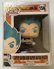 Vaulted Funko Pop! Animation Dragon Ball Z Super Saiyan God Vegeta #156 Vinyl