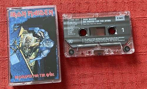IRON MAIDEN - UK CASSETTE TAPE - NO PRAYER FOR THE DYING