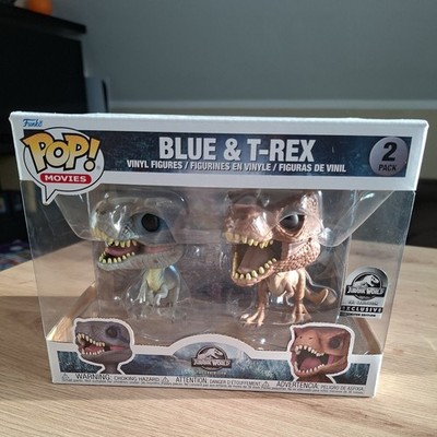 Funko Pop! Vinyl Blue &T-Rex 2 Pack Universal Studios Exclusive The Exhibition