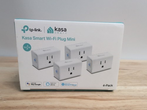 Kasa Smart Plug Mini 15A Smart Home WLAN Steckdose 4er Pack - Weiß - Alexa Google