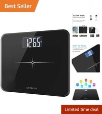 Extra-Wide/Ultra-Thick Digital Body Weight Bathroom Scale with 3 Inch Large Easy
