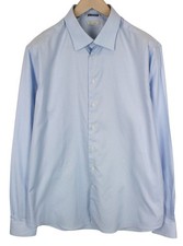 Suitsupply Men's Formal Shirt 45L/17 3/4L Light Blue Slim Fit Pure