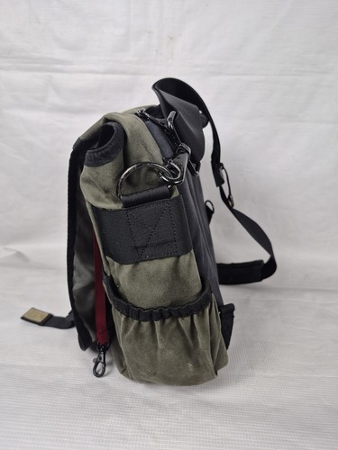 Borsa messenger classica Timbuk2 media tela cerata verde marrone borsa a tracolla per laptop - Foto 2 di 14
