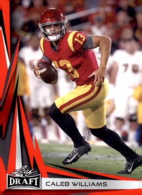 Caleb Williams RC 2023 Leaf Draft Red Rookie