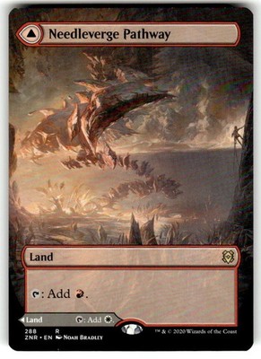 Needleverge Pathway (Borderless) Zendikar Rising Regular MTG NM