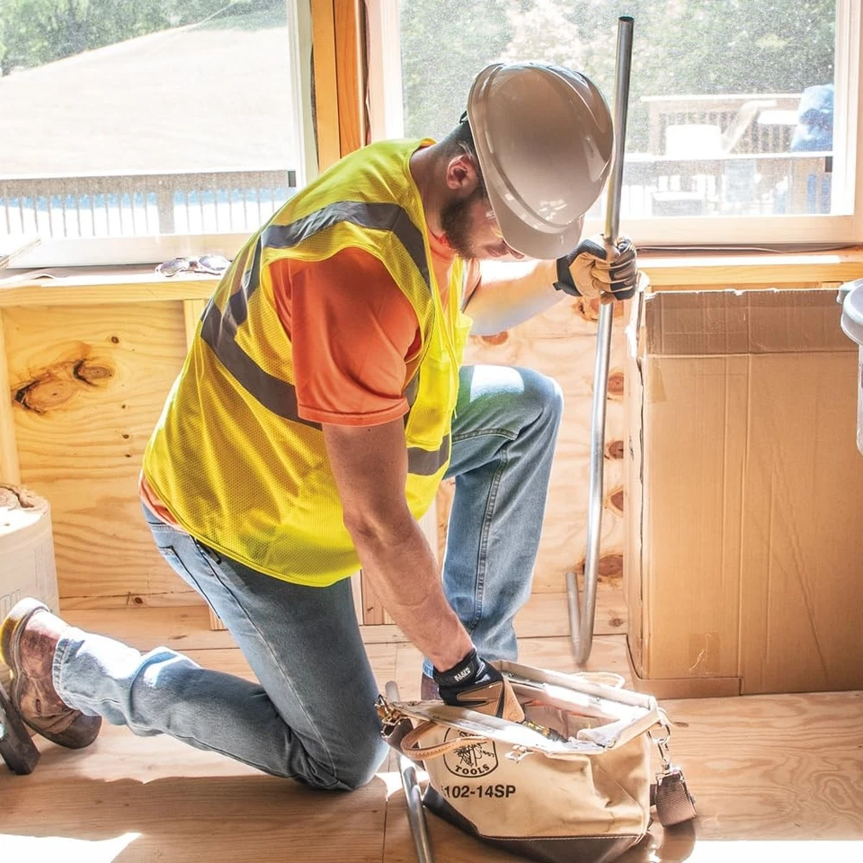 Klein Tools 14 Inch Portable Tool Box Heavy Duty Canvas Tool Tote Bag - Image 4 of 4