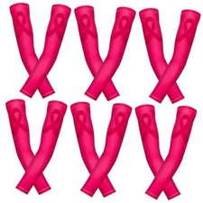 Breast Cancer Awareness Sleeves Pink Ribbon Arm Sleeve for Women Sport 6