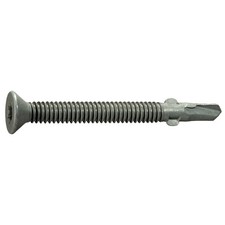 1/4 x 2-1/2" Gray Long Life Saberdrive Floorboard Self Drilling Screws w/ Wings