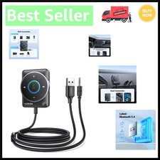 Bluetooth 5.4 Aux Car Adapter - Enhanced Noise Cancellation  Hands-Free Calls