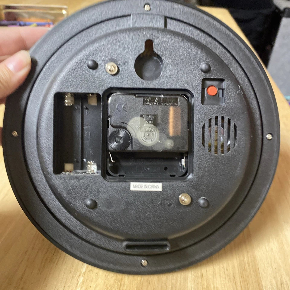 Bird Clock Small 8” Hunter Green Color Makes Bird Sounds Tested Works - Image 2 of 4