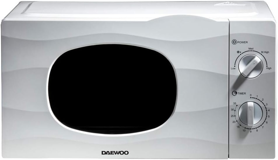Daewoo 20L, 700W Mikrowelle |Automatische Auftaufunktion |5 Leistung 700W, White Wave