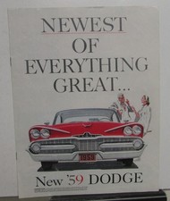 1959 Dodge Custom Royal Lancer Coronet Sierra Wagon Sales Mailer Brochure