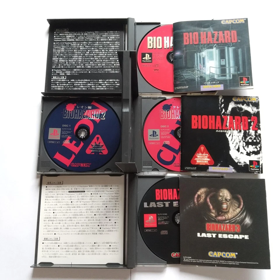 Biohazard Resident Evil Lot 7 Sony PlayStation Game Set PS1 PS2 w/Box Manual JP - Image 4 of 4