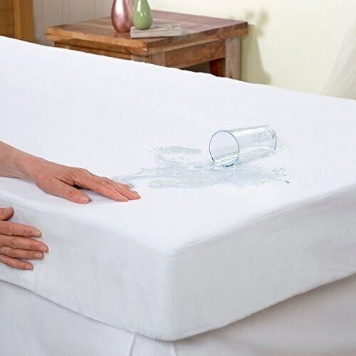Matratzenbezug Einzel Doppel King Bettschutz PVC Kunststoff Wasserdicht UK - Bild 6 von 18