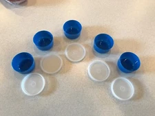 NEW TUPPERWARE SMIDGETS SET OF 5 WITH SEALS BLUE NEW SEALED RARE HTF FREE SHIP