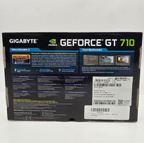 GIGABYTE 2GB RAM DDR3 SDRAM Video Graphics Cards GV-N710D3-2GL REV2.0 - OPEN BOX - Picture 3 of 7
