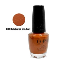 OPI Nail Lacquer My Italian is a Little Rusty | Opaque Muted Orange Crème Chip