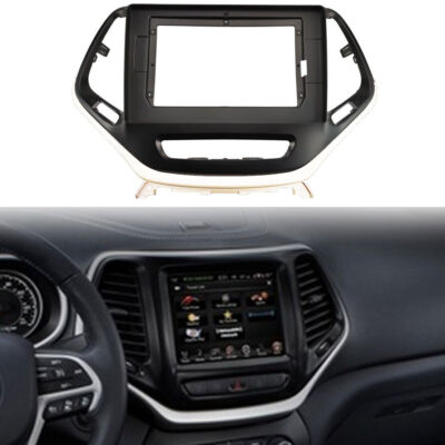 For Jeep Cherokee 2014-2021 Car Stereo Radio Fascia Panel Trim  2 Din Frame