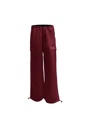 Womens Cargo Low Waist Pants Casual Elastic Waist Pants Autumn Trousers New - Picture 10 of 75