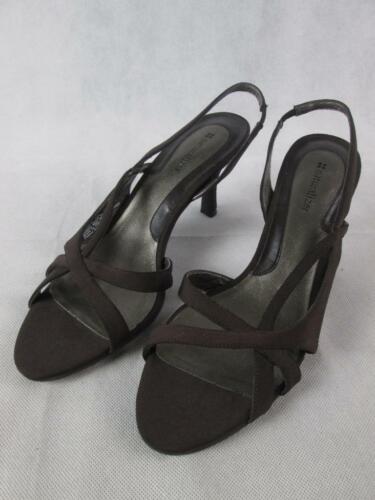 NATURALIZER PRISSY BROWN STRAPPY SLINGBACK OPEN-TOE HEEL SANDAL WOMENS 10N NEW - Picture 1 of 12
