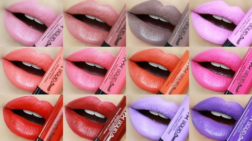 3X NYX Lipstick| Liquid Soft Matte Cream, Chunky Lippie, High Voltage, Macaron