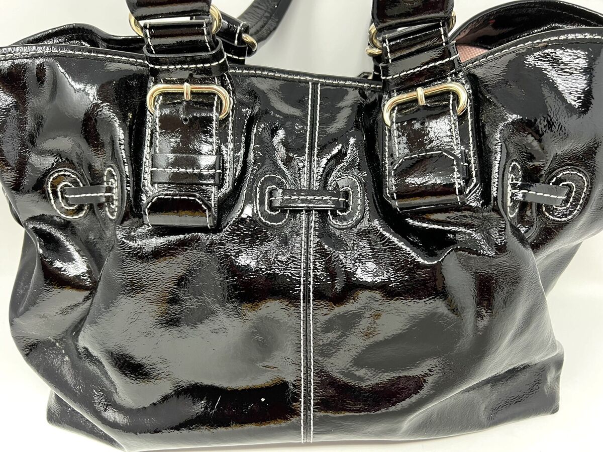 Dooney & Bourke Black Chiara Patent Leather Draw String Dooney & Bourke Black Chiara Patent Leather Draw String