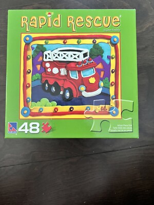 Rapid Rescue Kids Puzzle Firetruck Age 4+ 48 Pieces