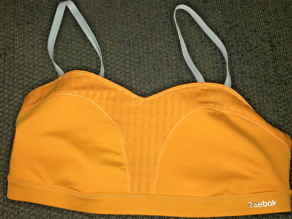 Reebok желтый спортивный бюстгальтер ~ большой ~ регулируемые ремни - Изображение 2 из 3
