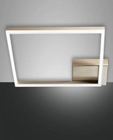 Fabas Luce Led Deckenleuchte Bard 65X420Mm 39W Warmweiß Gold Dimmbar