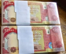 1,000,000 IQD ( 40 x 25,000 ) 2023 UNC, 1 MILLION Iraq Dinars Authentic & Active