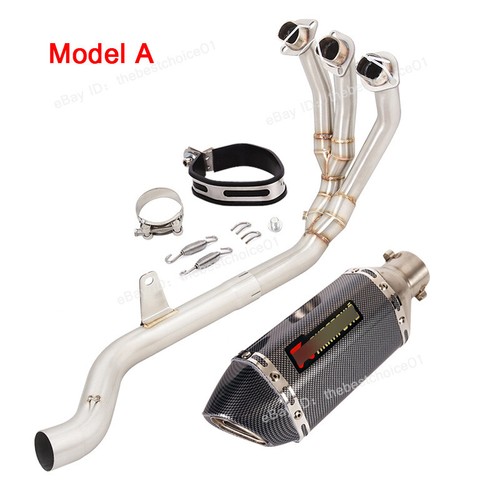 For Triumph Trident 660 Tiger 660 2022-23 Muffler Exhaust Front Pipe Full System - Picture 3 of 12