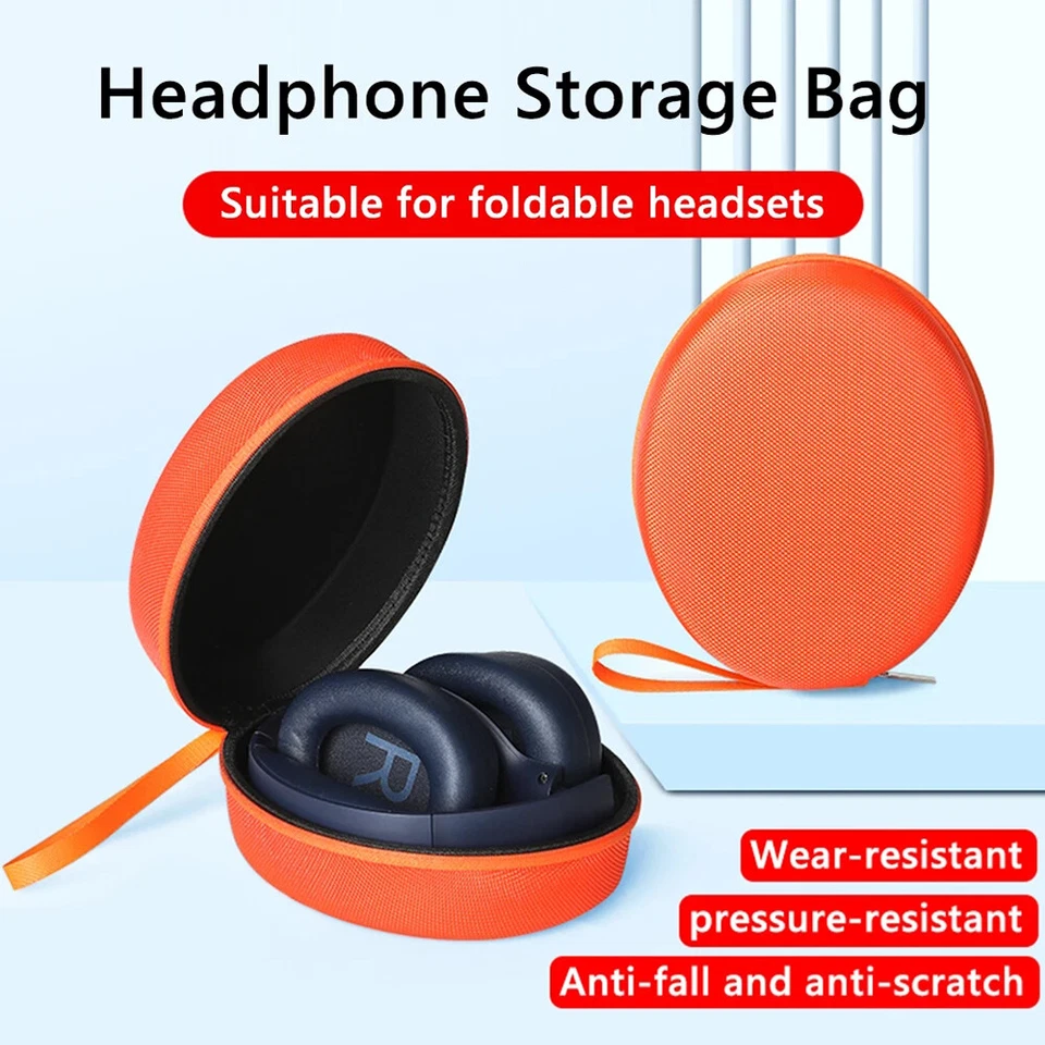 For Sony WH-1000XM4/5 Storage Bag Pouch Hard Zippered Carrying Headphone Case - Image 2 of 4