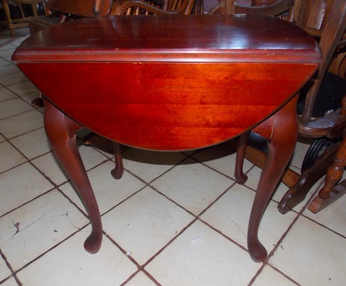 Solid Cherry Dropleaf End Table / Side Table (ET103) - Picture 5 of 5
