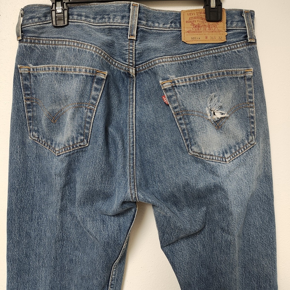 Vintage 90s Levis 501 XX Denim Jeans Made in USA Size 36 X Vintage 90s Levis 501 XX Denim Jeans Made in USA Size 36 X