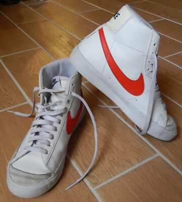 Nike Blazer Mid '77 White-Red-Beige DA4086-110 Boys Girls Sneakers US Size 6.5Y