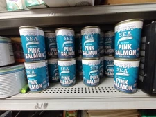 16 cans Deep Sea Pink Salmon Wild Alaska Canned 14.75 Oz, 2028 exp date