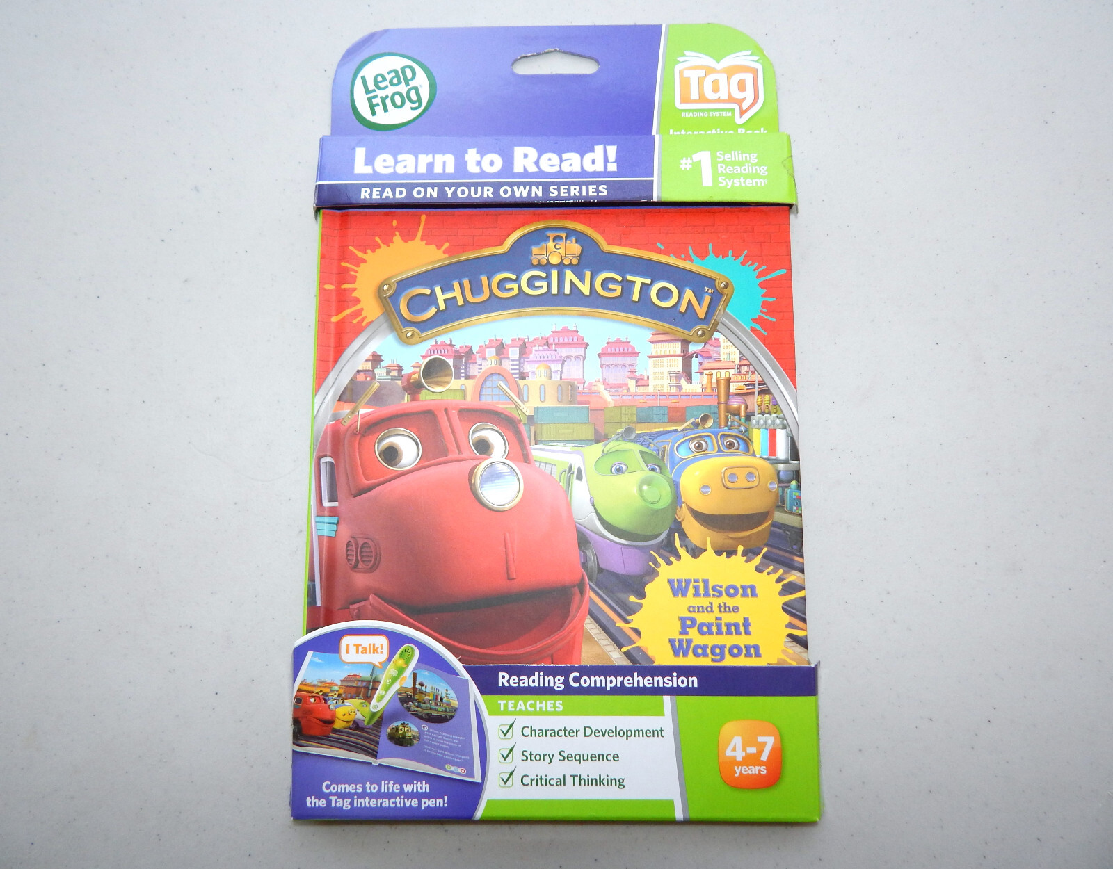 New Leap Frog Tag Reader Book Chuggington Wilson & The Paint Wagon FREE SHIP!! eBay