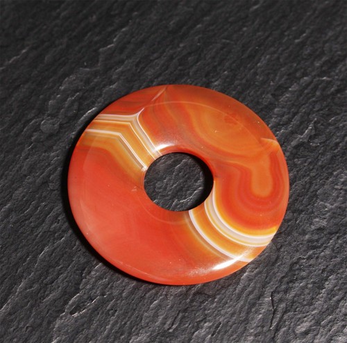 Edelstein Donuts A-L 20 30 40 50 mm für Lederband Kette Pi Scheibe Steinschatz - Bild 23 von 273