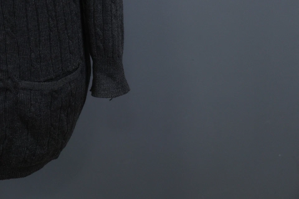 Pringle of Scotland Gray 100% Wool Long Sleeve Button Cardigan Sweater Size M - Image 4 of 4