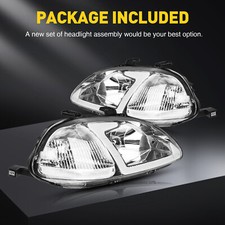 Led Drl Projector For 96-98 Honda Civic Headlights Chrome Housing Leftright Us Led Drl Projector For 96-98 Honda Civic Headlights Chrome Housing Leftright Us