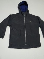  C LL Kids LL Bean kids Large 14-16  black Hooded Jacket Full Zip Fleece Lin