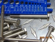 LOT OF 10 Hex Head Bolt 1/4"-20 x 3" Long Stainless 1/4-20x3 MACHINE SCREW S304