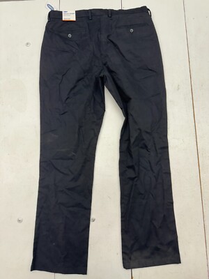 black dress pants old navy Ultimate Straight Flex Mens Size 36x32 61 and wears size m (32w)machine wash according to the care instruction label . Old Navy Mens Slim Black