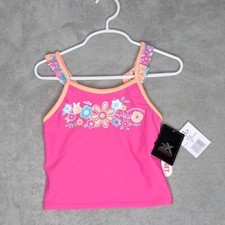 ZeroXposur Girls Pink Sprinkle Tankini ONLY Size 5/6