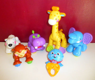 Fisher Price 5 Amazing Animals, Clicker Joint Tactile SOUND
