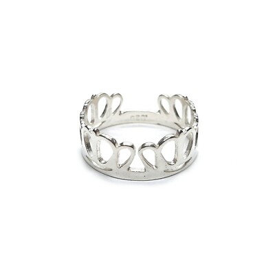 Sterling Silver Ring Crown Solid Stamped 925 Handmade